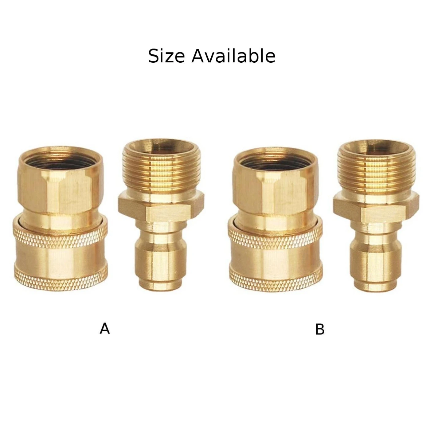 

2PCS Brass High Pressure Washer Spout Quick Connector 22mm Male Threaded Joint Washer Spray Nozzle Tool Accessories ﻿