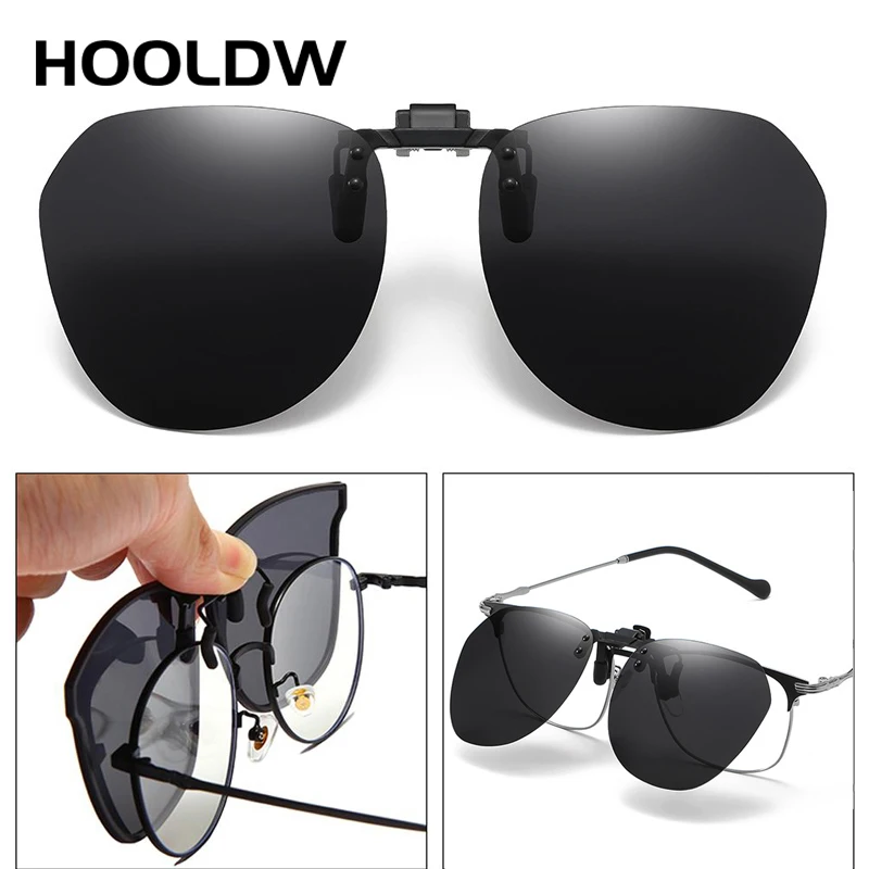 Fashion Polarized Clip On Sunglasses For Myopia Eyeglasses Men Women Cycling Driving Night Vision Glasses Fishing Goggles UV400