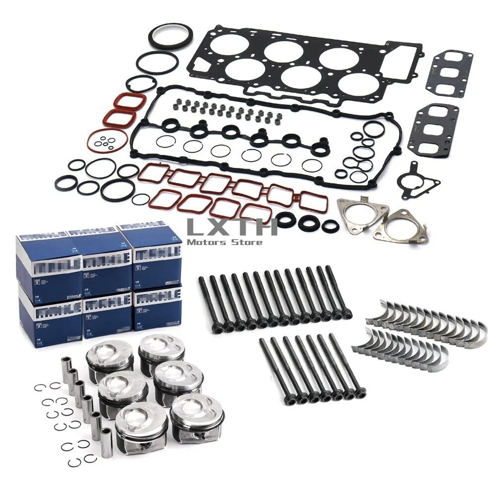 Engine Rebuilding Overhaul Pistons Bearings Kit For Porsche VW Audi 3.6L VR6 BWS