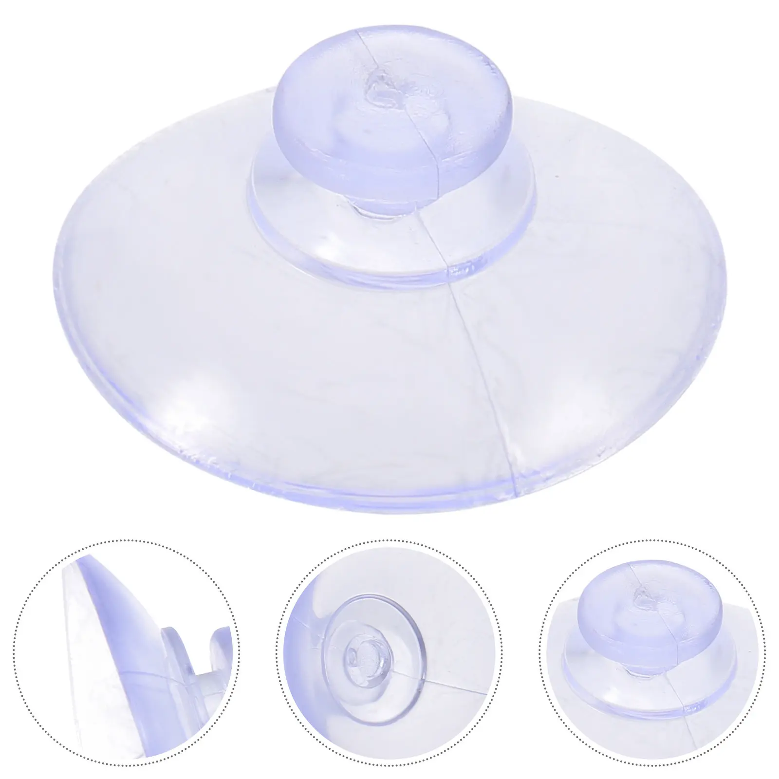 120Pcs Mushroom Head Suction Cups Clear Plastic Window Suckers for Glass Table Tiles Smooth Surfaces Clear Suction Pads