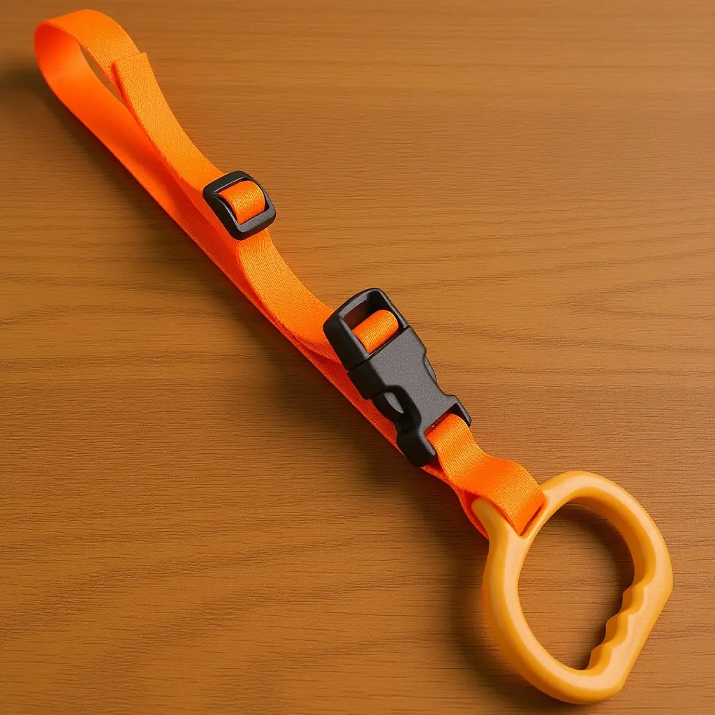 Adjustable Car Grab Handle Bed Assist Strap Safety Nylon Grip for Elderly Disabled Mobility Aid Universal for Vehicle Bed Rail