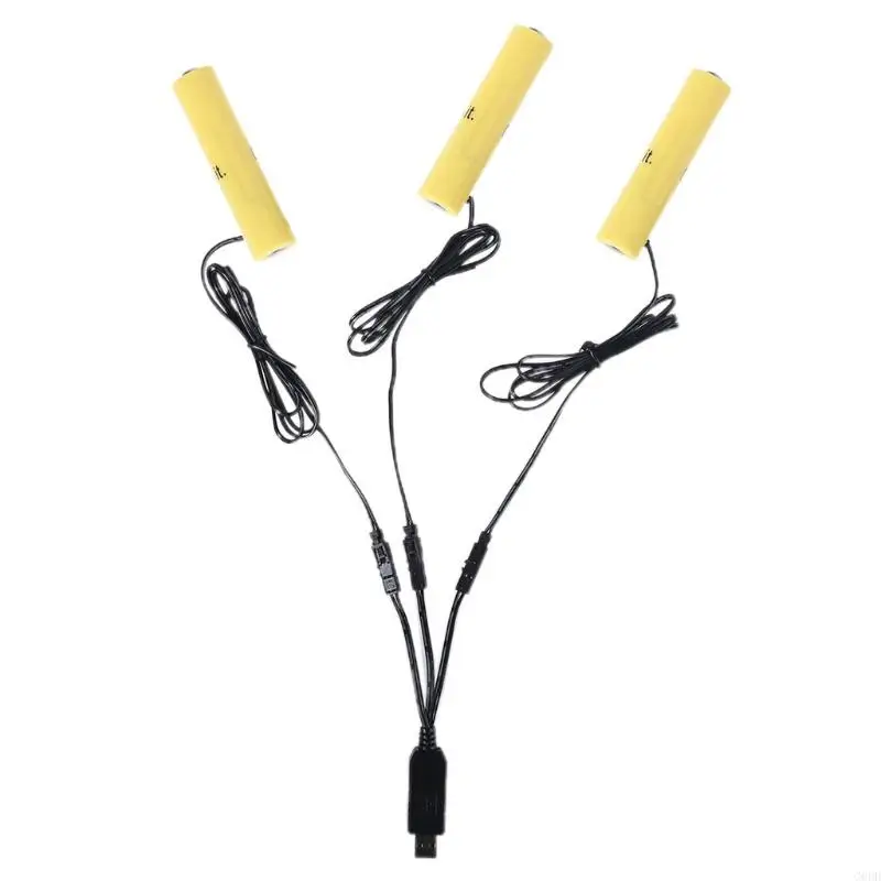 G6DD 3IN1 USB AAA Батарея Устранена кабель для AAA Battery Powered Radio Lamp