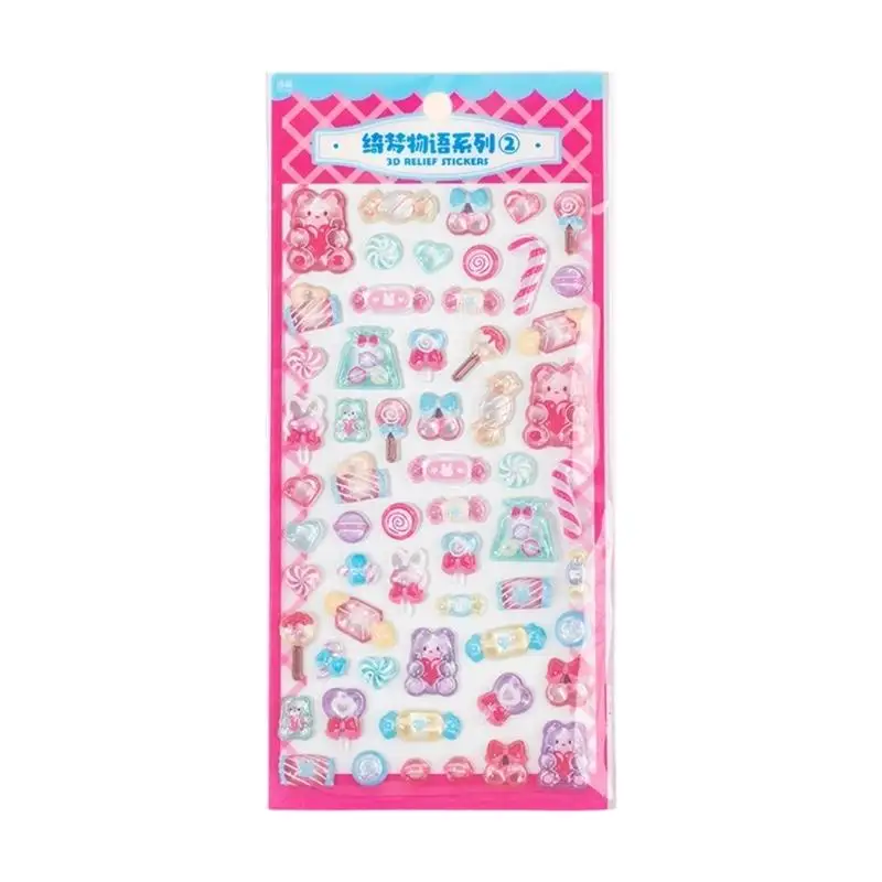 R53C Aufkleber, wiederverwendbar, Aufkleber, Scrapbooking, dekorativer, bauschiger Aufkleber – Detail 5