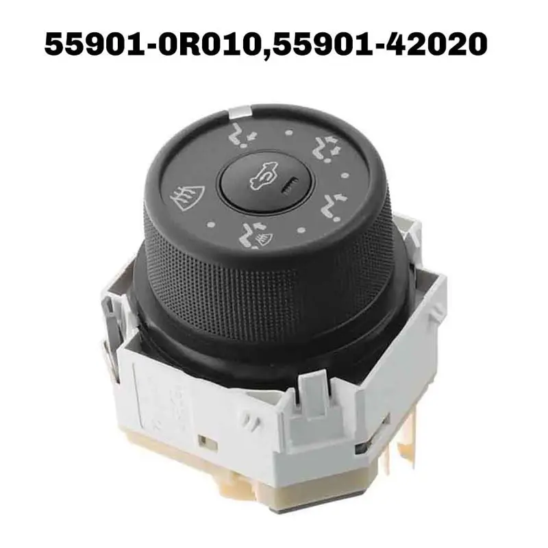 【FLASH DEAL】For Toyota RAV4 2006-2012 A/C Mode HVAC Control Switch& Unit Replacement Parts 55901-0R010, 55901-42020 Position Kno