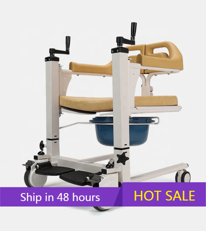 

YTYIN Hospital Mover Patient Pregnant Bathroom Medical Safety Home Care Transfer Manual Shower Toilet Commode Chair