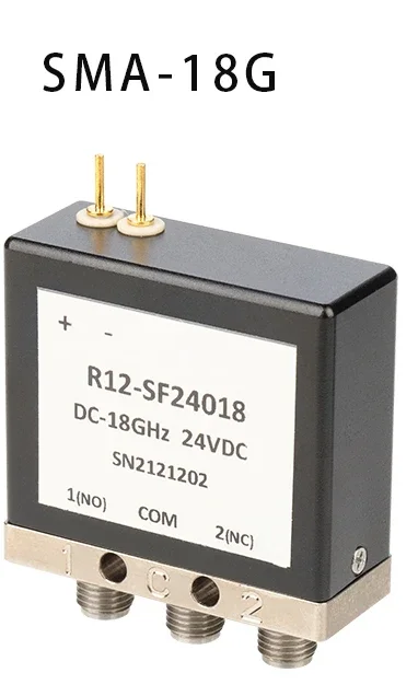 SPDT RF coaxial switch+TTLSMA single pole double throw 12V/24V mechanical switch relay DC-18GHz