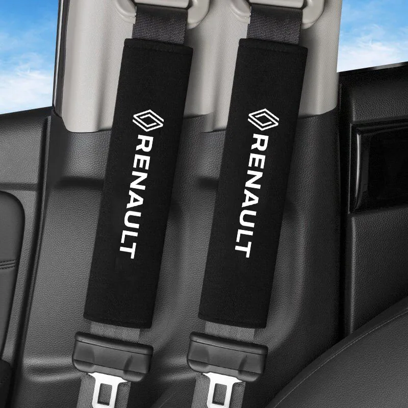 2 قطعة غطاء حزام مقعد السيارة الكتف ألياف الكربون حماية الحال بالنسبة لرينو كليو ميجان ترافيك كابتور ماستر لوجان كانجو داستر سبو
