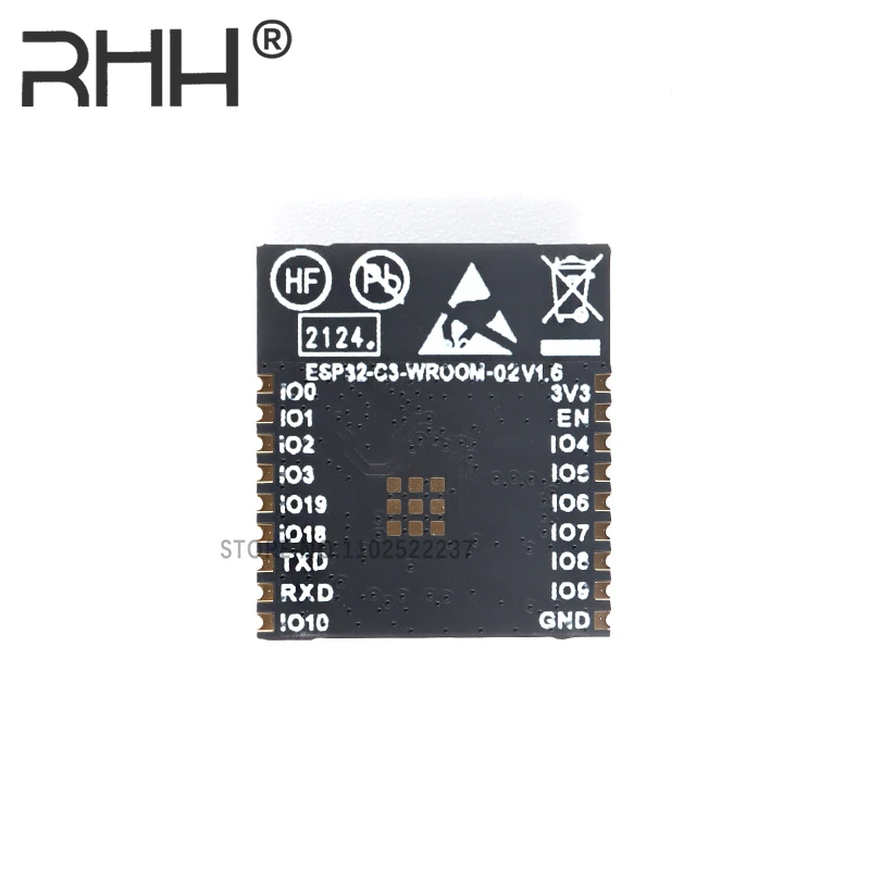 ESP32-C3-WROOM-02-N4 2.4GHz WiFi Bluetooth 5 Transceiver Module ESP32 SPI  UART I2C I2S RF Transceiver Modules and Modems