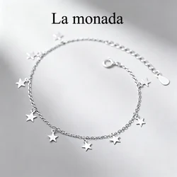 La Monada Star Charm Bracelets For Women Silver 925 Sterling Silver Fine Real Silver 925 Jewelry Bracelet Chain Women's Bracelet