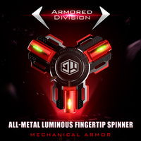 Fidget Spinner Metal Alloy Luminous Long Lasting Fingertip Gyro EDC Spinning Top Stress Relief Toys for Adults Kids