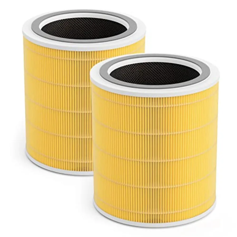 

Replacement Filter Compatible with LEVOIT Model Core 400S Core 400 Part# Core 400s-RF 400S-RF-PA 2-Pack Yellow
