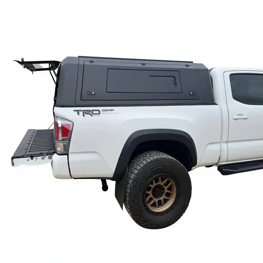 5ft 6ft Truck Canopy Aluminum Alloy Topper Hard Cover Cap for Tacoma Nissan Frontier Ford Ranger Chevrolet Colorado F150 F250