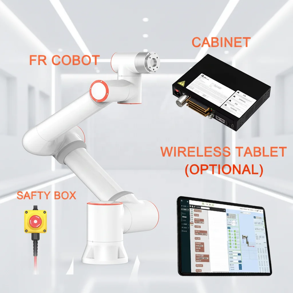 New FR3 3KG Payload Mini 6-Axis Collaborative Robot Arm Gearbox Engine-Servo-Electric Drive PLC Motor Precision Welding 1-Year