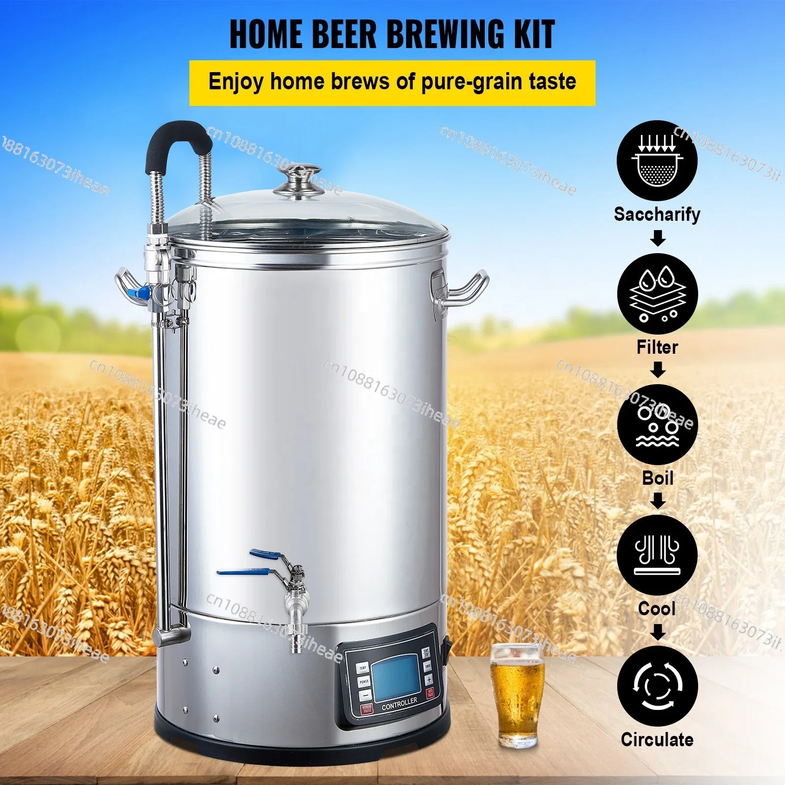 30 40 60 70L Homebrew Electric Brew System for beer home brewery equipment beer machine beer maker All in one microbrewery