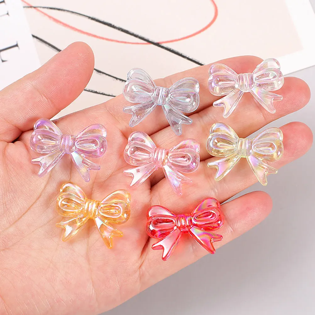 

70Pcs Bow Hairpin DIY Resin Accessories Colorful Gift Decor Craft Supplies Mini Bowknots Packaging Boxes ArtDecorations