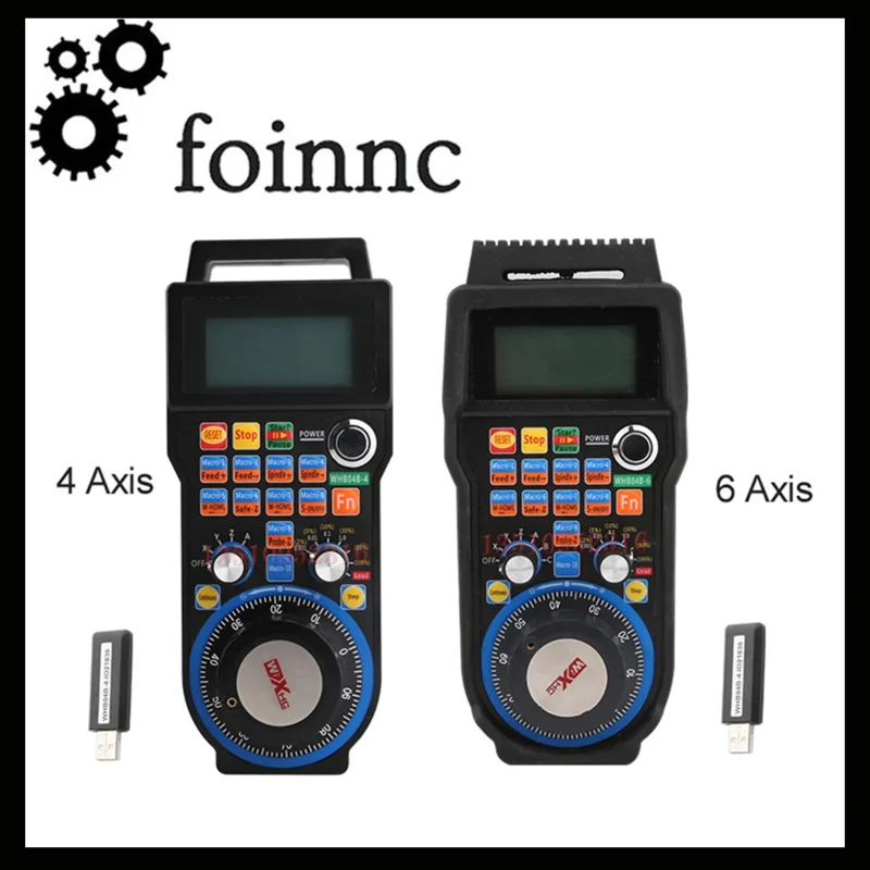 

Hot! Whb04b Cnc Wireless Handwheel Lathe Mach3 4-axis 6-axis Handwheel Suspension Handwheel Usb Remote Control Receiver