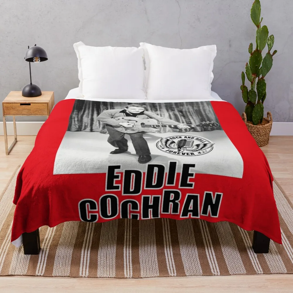 

Eddie Cochran Throw Blanket Vintage Stuffeds Blankets