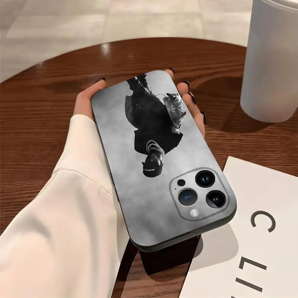 R&B Rapper 6lack-k Phone Case For iPhone 17,16,15,14,13,12,11,Pro,Max,Plus,Mini, Anti Fall Black Matte Soft Bumper