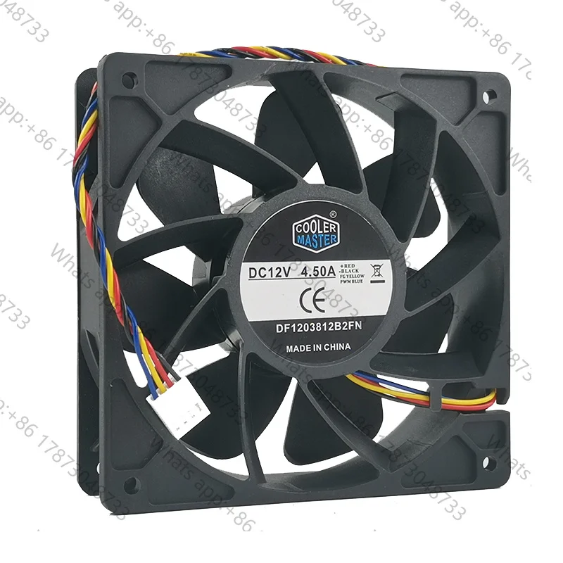 Tool PartsBrand new original DF1203812B2FN 12V 4.50A 12cm 120*38mm ultra-violent high air volume 4-wire cooling fan