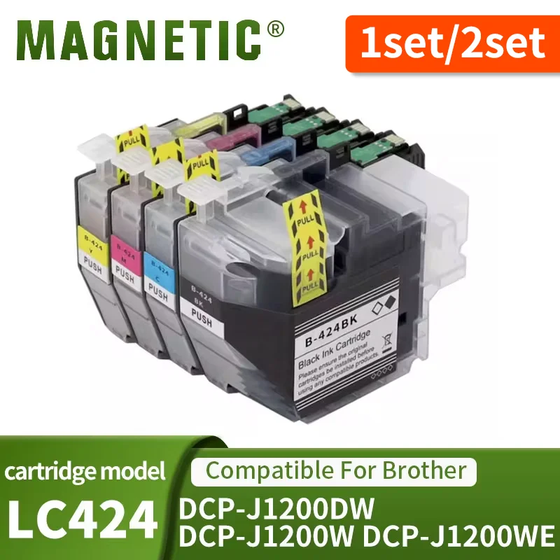 LC424 Standard LC-424 Compatible Ink Cartridge For Brother DCP-J1200DW DCP-J1200W DCP-J1200WE printer【North America】