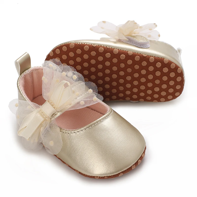 Baby Girl Shoes High Quality PU and TPR Anti-slip Sole Beautiful Flower Mary Jane Style Fashion Sandal Spring and Summer 0-6-12M