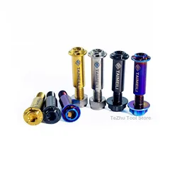 1Pcs M6 Titanium Alloy Motorcycle Bolts Motorbike Brake Lever Handle Link Pull Rod Screw Bolt+Nut Decorative screws