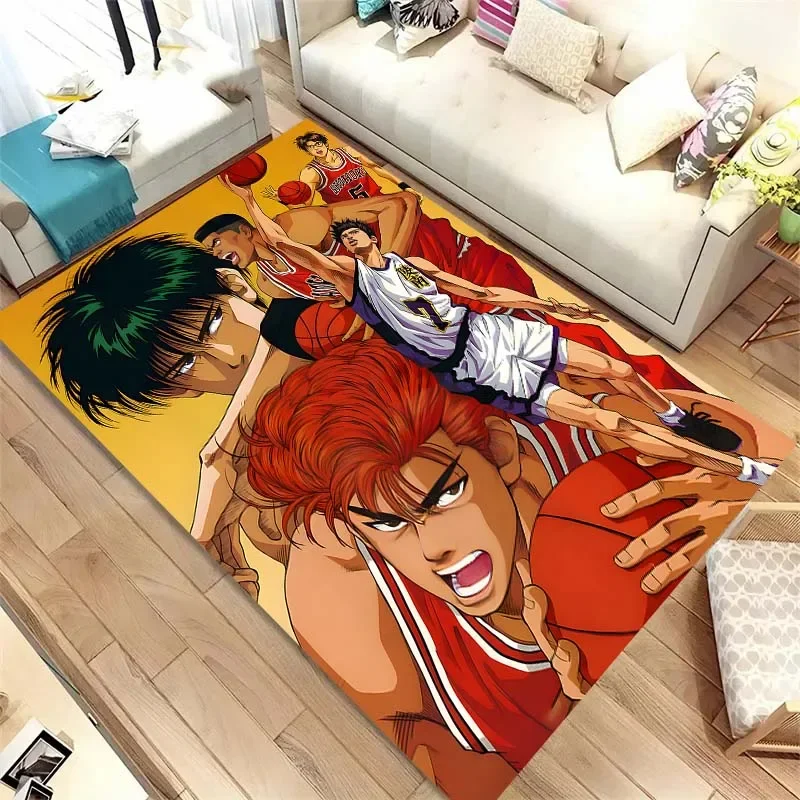 Slam Dunk, cartoon pattern carpet, living room bedroom home supplies, garden picnic pad, kitchen bathroom anti-slip carpet gift