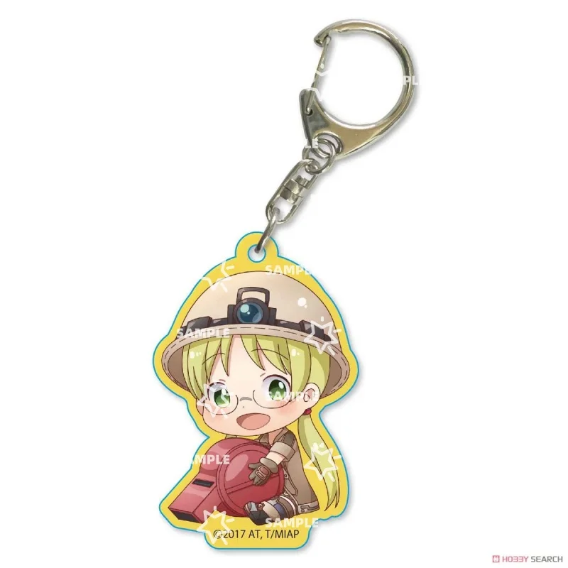 6CM Q-version Made In Abyss Anime HD Acrylic Keychain Accessories Faputa/Nanachi/Riko Cute Schoolbag Pendant Collection Toy Gift