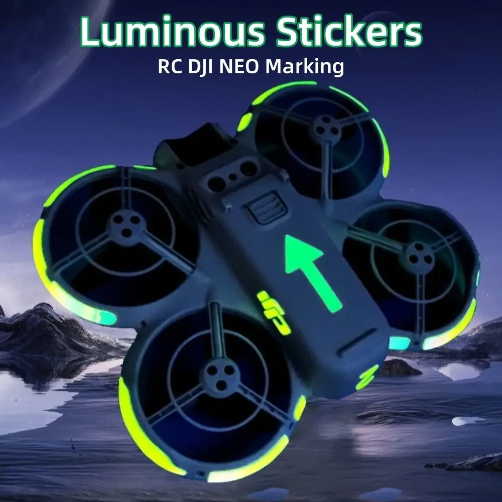 

New Glow-in-the-dark Luminous Stickers Multiple Color Reusable Glowing Film RC Drone Accessories PVC Cool Sticker for DJI NEO