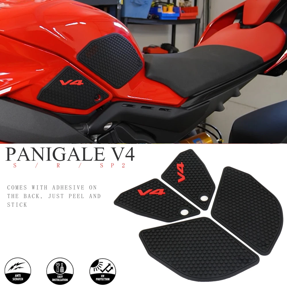 For Ducati Panigale V4 S R SP2 New Motorcycle Accessories Gas Fuel Tank Pad Sticker Decals PANIGALE V4S V4R V4SP2 2022 2023