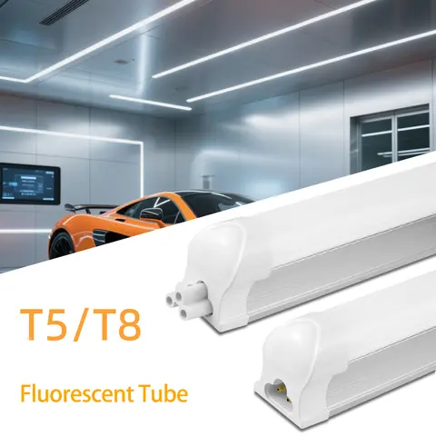 15W T5 85-265V Led Tube Light 50CM 25W T8 220V Aluminium Bar Lamp Indoor Ceiling Wall Lamps, Warehouse Garage Showroom Lighting