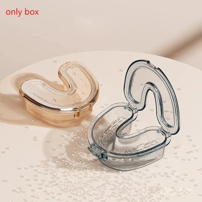 

8 шт., герметичный U-образный прозрачный ящик для зубных протезов, контейнер для каппы, простой герметичный контейнер для хранения ухода за полостью рта