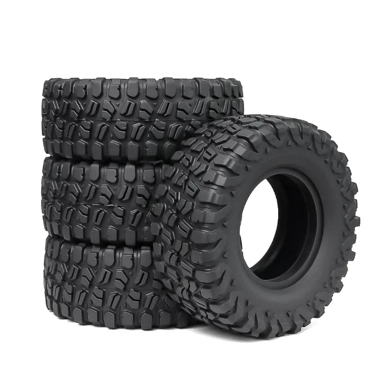 4PCS 1.45 Inch Ultra Soft Sticky Rubber Tires for 1/18TRX4M 1/24 SCX24 FMS RC Crawler Upgrade Wheels