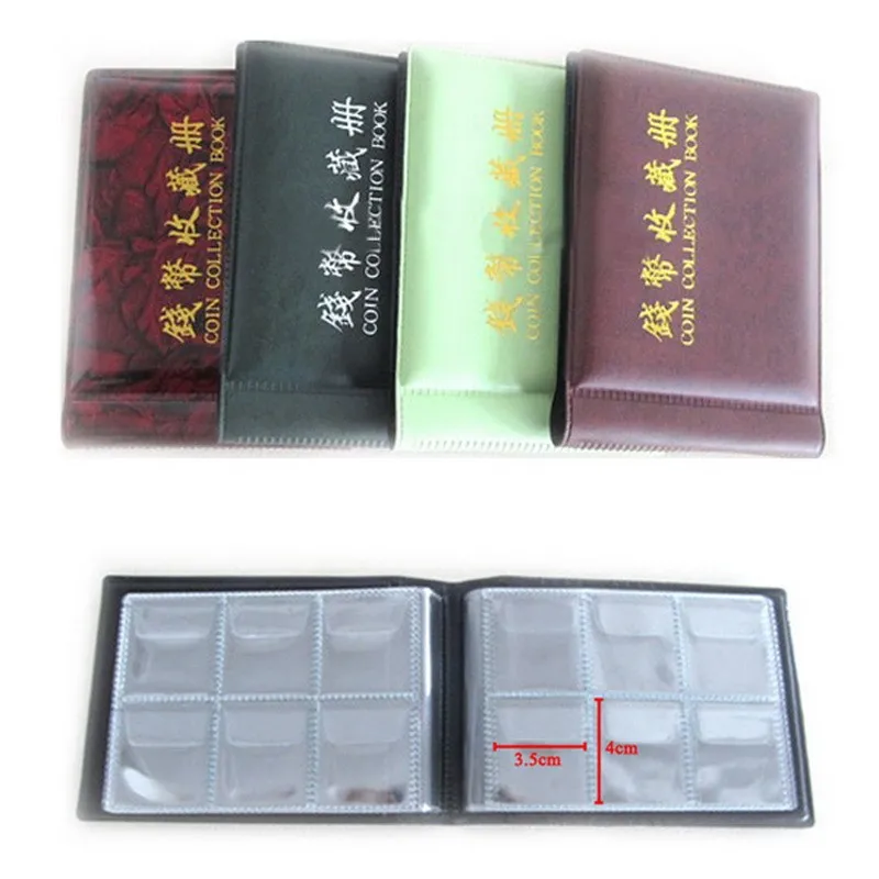 60/120 Pockets Coins Album Collection Book Mini Penny Coin Storage Album Book Collecting Coin Holders for Collector Gifts