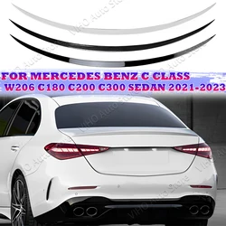 Exterior Part Rear Sport Spoiler Wing Styling Facelift for Mercedes Benz W206 C Class 4 Door C200 C260 C300 C43 C63 AMG Style