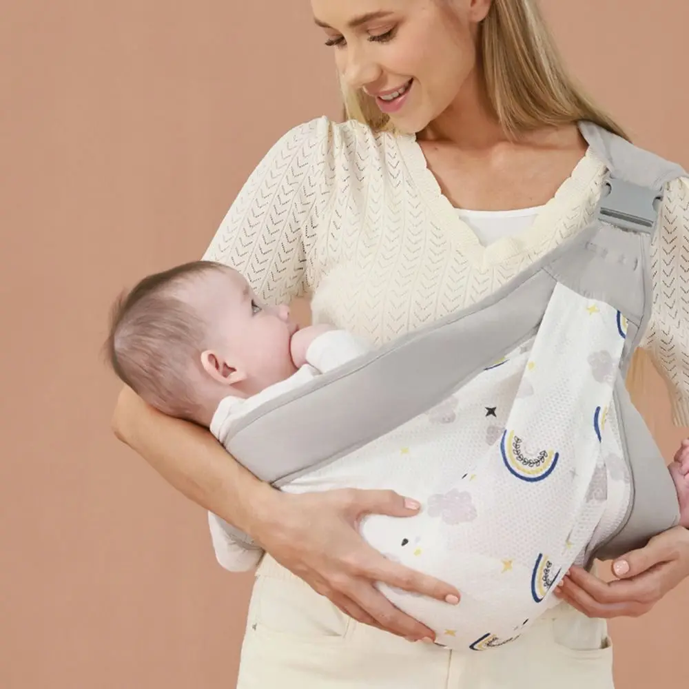 

Breathable Baby Wrap Carrier Infant Kangaroo Bag Newborn Front Holding Infant Backpacks Horizontal Holding Type Mesh