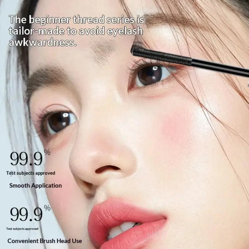 1Pc Silver Tube Mascara Natural Curled Mascara Lengthens Eyelashes No Smudging Waterproof Sweatproof Tubing Mascara Long Lasting