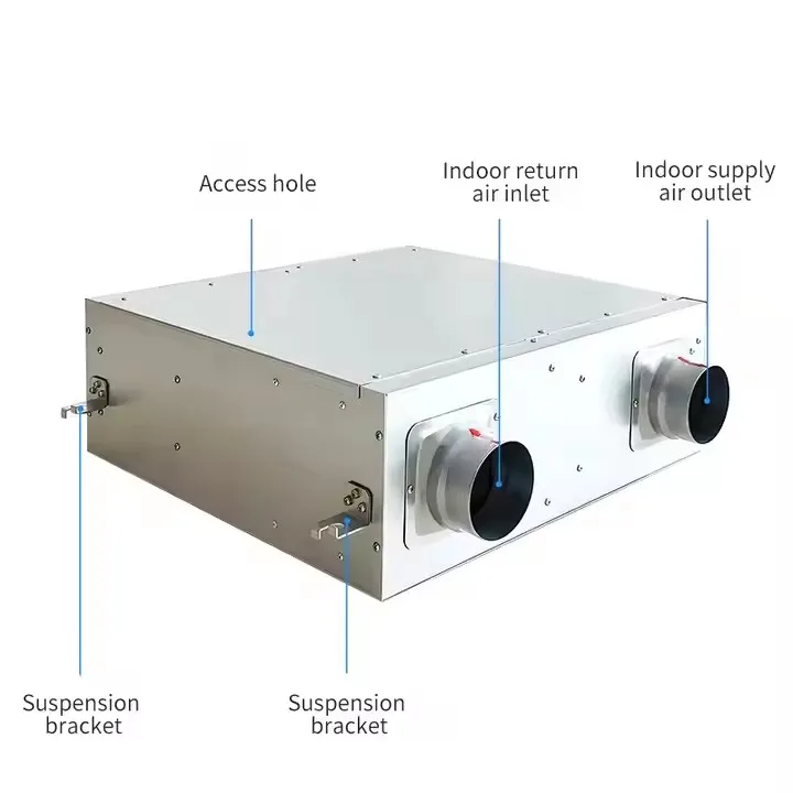 Home Fresh Air HVAC Systems Parts Simply Air Ventilation Heat Energy Recovery with Stainless Steel Blades 220V OEM & ODM Support