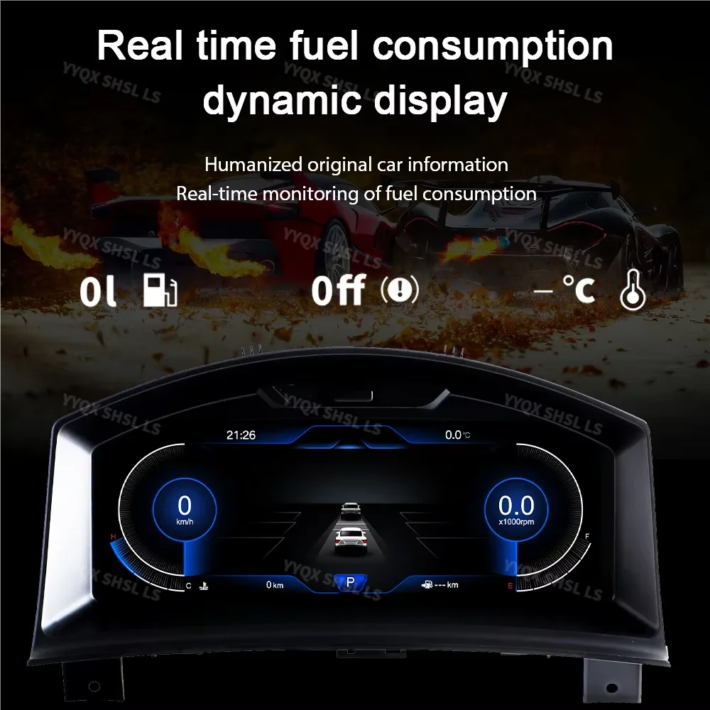 For Opel Astra 2004-2010 12.3 Inch Digital Car Dashboard Speedometer Virtual Cockpit LCD Instrument Cluster for Vehicle