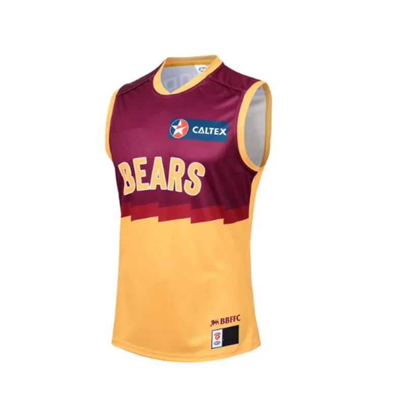 

2024 BRISBANE LIONS AWAY TRAINING GUERNSEY SHORTS - MENS Size: S--5XL ( Print name and number )