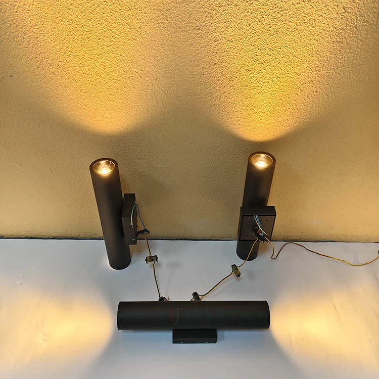 Outdoor Waterproof IP66 2X20W Copper Color Body RAL8019  Brown Body Colors Up+Down  Wall Pack Lamp YY-BDR001-H