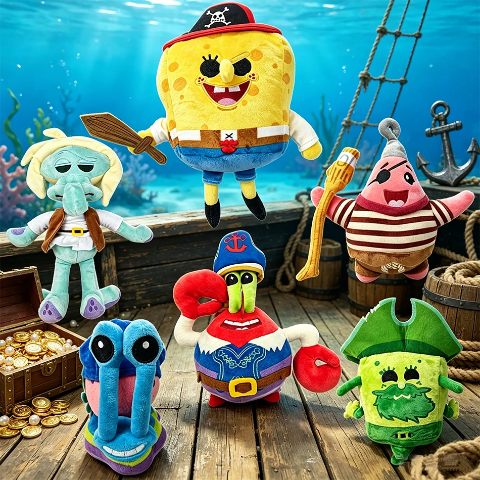 2027 Spongebob Patrick Star Eugene H. Krabs Gary die Schnecke Plüschtier Kuschelkissen Halloween-Dekorationen Geburtstagsgeschenk Junge