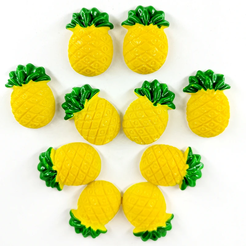 

10pcs New Pineapple Fruit Figurine Resin Refrigerator Fridge Magnet Whiteboard Sticker Diy Decoration Kitchen Accessories Modern