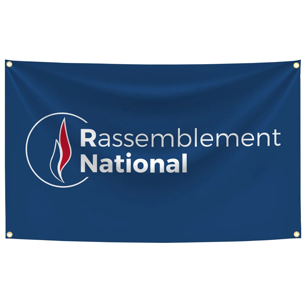 90x150cm Frankreich Rassemblage Nationalflagge Polyester Digitaldruck Banner Heim- oder Außendekoration Wandteppich
