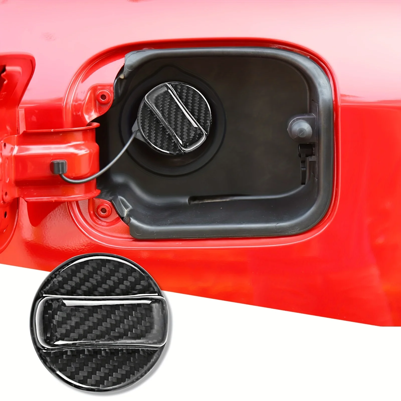 Car Fuel Tank Air Cover Cap Trim Carbon Fiber For Honda Auto Fuel Tank Cap Decoration Exterior Accessories view 5