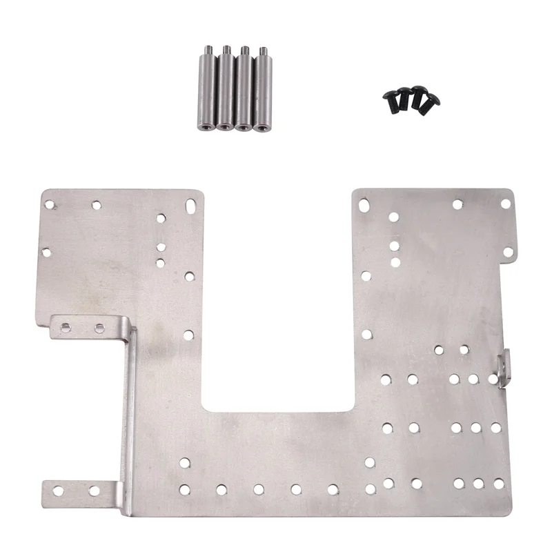 

B78B-Metal Stainless Steel Second Floor Plate Upper Plate For Tamiya 1/14 RC Truck Tractor Car Upgrades Parts