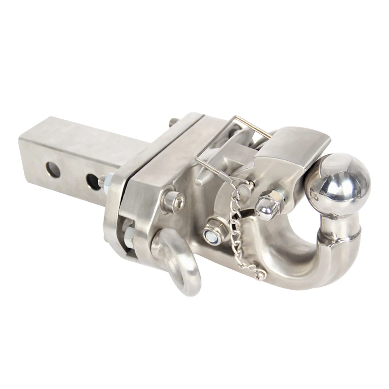 New Fits Prado Stainless Steel Towing Hook Trailer Hitch Coupler 2inch Receiver 10000LBS Load Capacity Camp Trailer Car