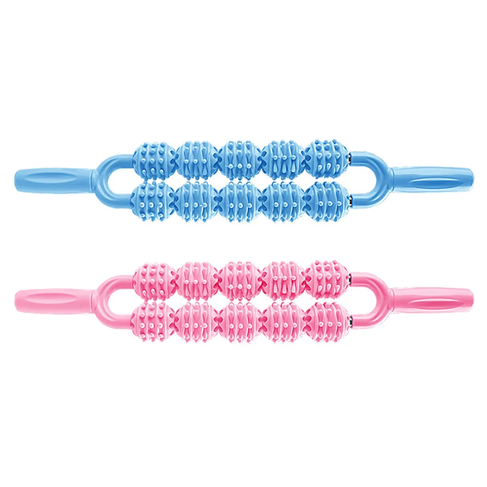 

2Pcs Leg Massage Roller Stick Deep Tissue Muscle Roller for Post Workout Recovery Portable Ergonomic Design for Back Neck Arms