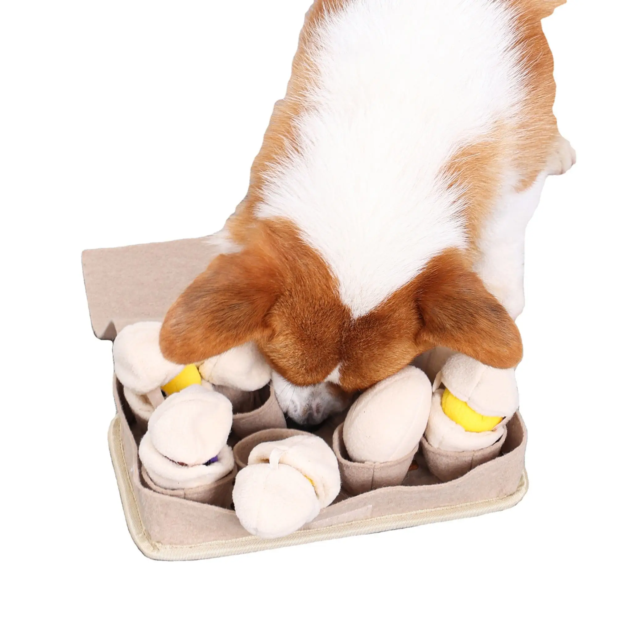 Good quality hot sell egg blind box educational design best stuffed dog snuffle toy dog toys new