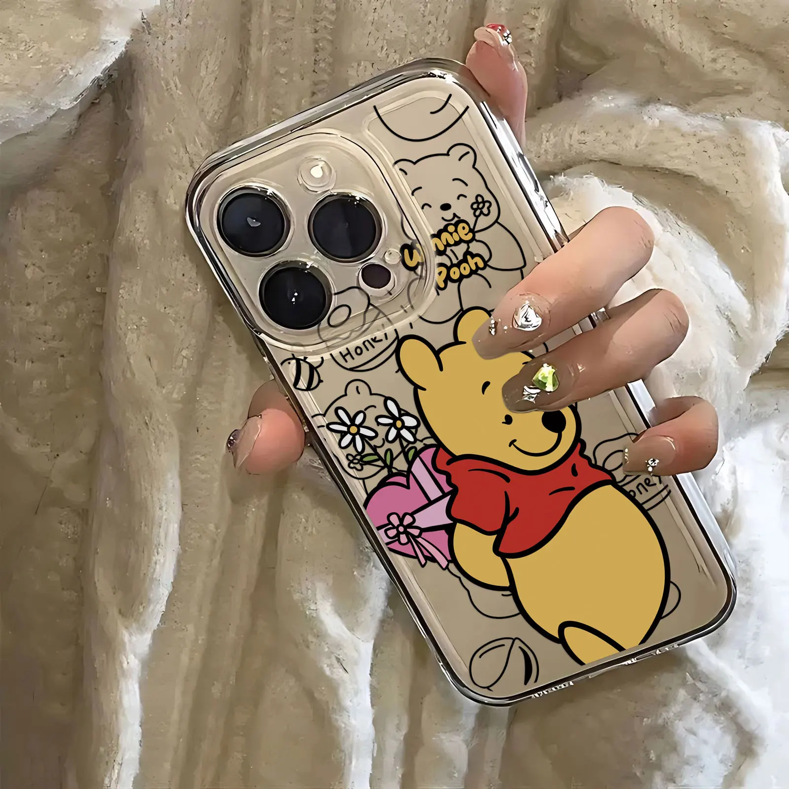 Custodia per telefono Cute Pooh Bear Tigger per Infinix Hot 50 40 30 30i 20 20i 12 12i 11 1010i 10s 9 8 Play NFC 4G 5G Custodia morbida in TPU trasparente